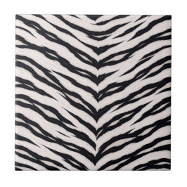 Azulejo De Cerâmica Padrão de Animal Tigre Branco