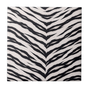 Azulejo De Cerâmica Padrão de Animal Tigre Branco