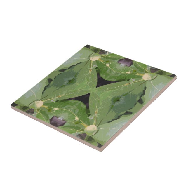 Azulejo De Cerâmica Padrão de árvore de amêndoa (Lateral)