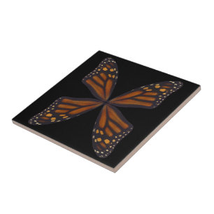 Azulejo De Cerâmica Padrão de Asas de Borboleta Monarca 