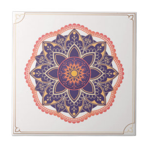 Azulejo De Cerâmica Padrão de Azulejo de Mandala/Marrocos