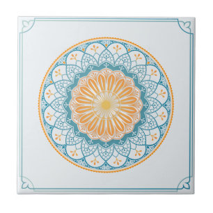Azulejo De Cerâmica Padrão de Azulejo de Mandala/Marrocos