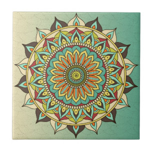 Azulejo De Cerâmica Padrão de Azulejo de Mandala/Marrocos