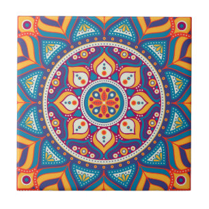 Azulejo De Cerâmica Padrão de Azulejo de Mandala/Marrocos