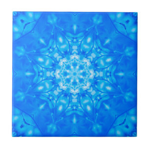Azulejo De Cerâmica Padrão de backsplash de cor azul brilhante