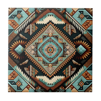 Azulejo De Cerâmica Padrão de Boho Ocidental