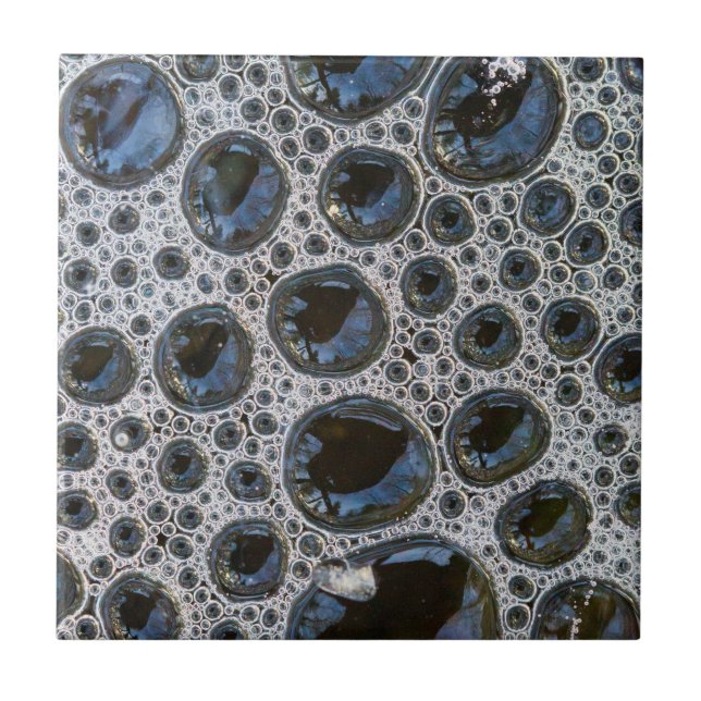 Azulejo De Cerâmica Padrão de Bolha Abstrata (Frente)