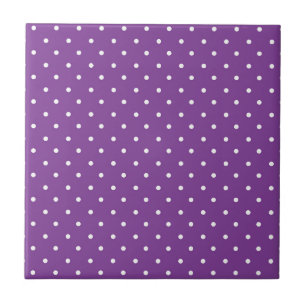 Azulejo De Cerâmica Padrão de bolinhas fundo roxo sem costura