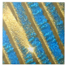 Padrão de brilho azul e Dourado