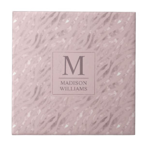 Azulejo De Cerâmica Padrão de Brilho Dourado Rosa Pastel Bege Macio Pe