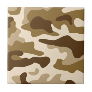 Azulejo De Cerâmica Padrão de camuflagem bege