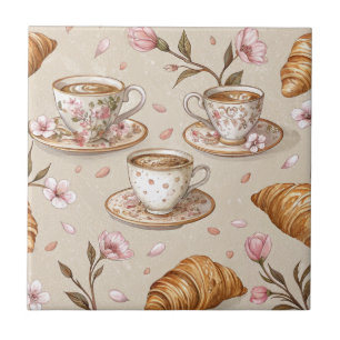 Azulejo De Cerâmica Padrão de Cobertura de Café Flor de Cerejeira (9)