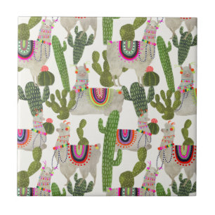 Azulejo De Cerâmica Padrão de Coleção de Llamarama