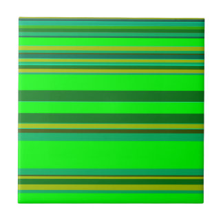 Azulejo De Cerâmica Padrão de Designer Personalizado de Faixa Verde Co