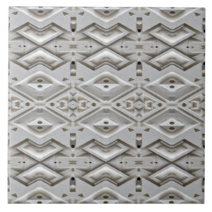 Azulejo De Cerâmica Padrão de Diamante Embutido Geométrico
