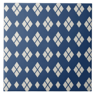 Azulejo De Cerâmica Padrão de Diamante Geométrico