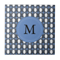 Padrão de escaravelho de Abstrato azul de Monogram