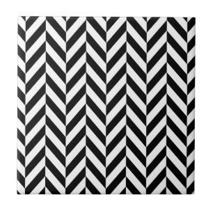 Azulejo De Cerâmica Padrão de espingardas preto e branco