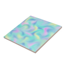 Azulejo De Cerâmica Padrão de espirais Bonito de Pastel desfocadas com