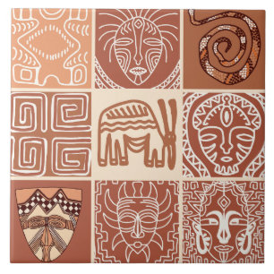Azulejo De Cerâmica Padrão de estilo africano bonito