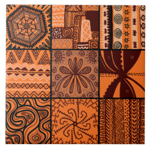 Azulejo De Cerâmica Padrão de estilo africano bonito