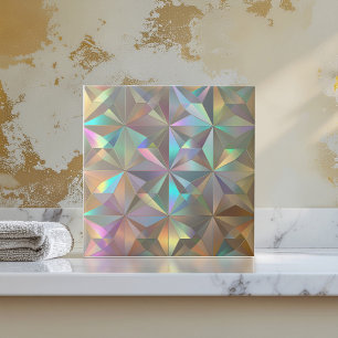Azulejo De Cerâmica Padrão de Estrela Geométrica Iridescente ID1179