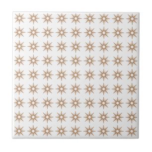 Azulejo De Cerâmica Padrão de Estrela Rosa Pequena e Moderna do Século