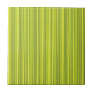 Azulejo De Cerâmica Padrão de faixas verdes amarelas ECO
