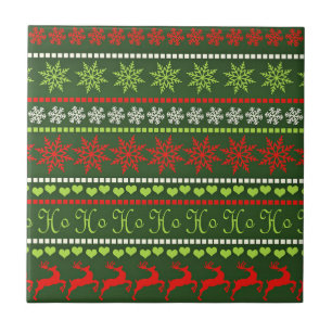 Azulejo De Cerâmica Padrão de Férias de Natal