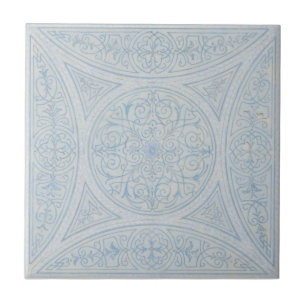 Azulejo De Cerâmica Padrão de Filigrana Vintage Victorian Era