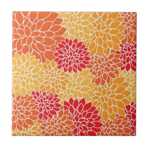 Azulejo De Cerâmica Padrão de Flor de Laranja