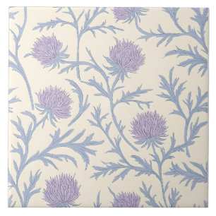 Azulejo De Cerâmica Padrão de Flor Floral do Aistamento da lavanda