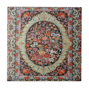 Azulejo De Cerâmica Padrão de Flor Turco Floral Persa Turco de 60 anos
