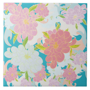 Azulejo De Cerâmica Padrão de flores