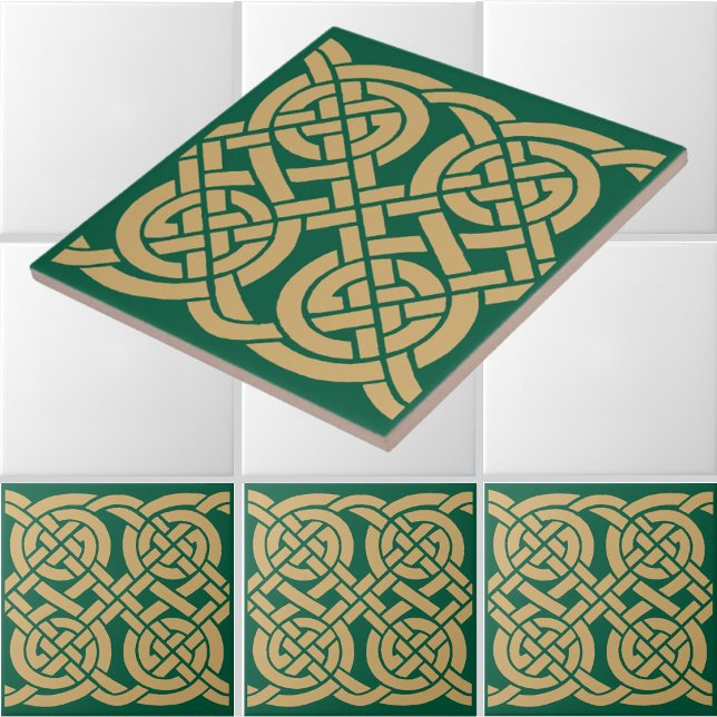 Azulejo De Cerâmica Padrão de Friso de Nós Celtas (Criador carregado)
