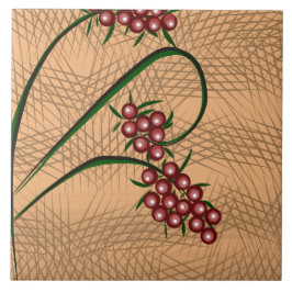 Azulejo De Cerâmica Padrão de Frutas