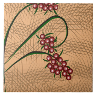 Azulejo De Cerâmica Padrão de Frutas