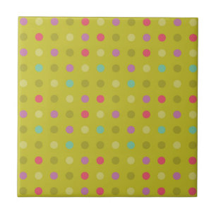 Azulejo De Cerâmica Padrão de fundo Polka-dot