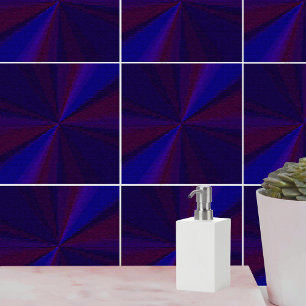Azulejo De Cerâmica Padrão de gradiente circular azul a roxo