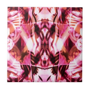 Azulejo De Cerâmica Padrão de grafite rosa