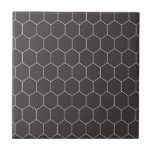Azulejo De Cerâmica Padrão de Hexágono Preto<br><div class="desc">Um azulejo moderno de hexágono preto-na moda para os seus projetos domésticos: Placas traseiras de cozinha,  azulejos de chá,  azulejos de entrada de chás,  mesas,  coração de lareira ou qualquer padrão azulejo que você queira criar em sua casa.</div>
