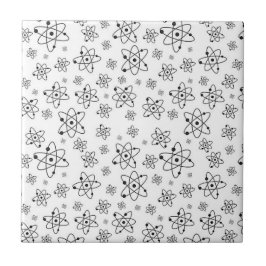 Azulejo De Cerâmica Padrão de Idade Atômica Retroativa dos Átomos