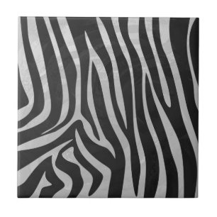Azulejo De Cerâmica Padrão de impressão animal da Trendy Zebra criad