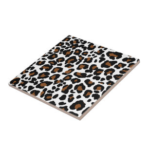 Azulejo De Cerâmica Padrão de Impressão de Pelo de Gato Grande Leopard