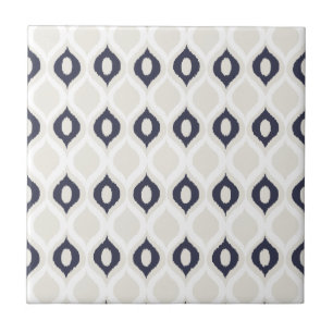 Azulejo De Cerâmica Padrão De Impressão de Tribal Ikat Geométrico D