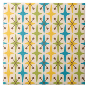 Azulejo De Cerâmica Padrão de Inicialização Moderna do meio século