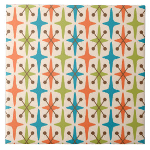 Azulejo De Cerâmica Padrão de Inicialização Moderna do meio século