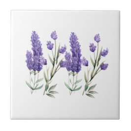 Azulejo De Cerâmica Padrão de Lavanda francês