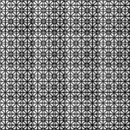 Azulejo De Cerâmica Padrão de Linhas Geométricas Brancas Retro Preto