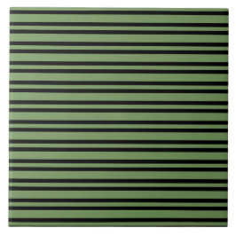 Azulejo De Cerâmica Padrão de Listras Pretas Verdes